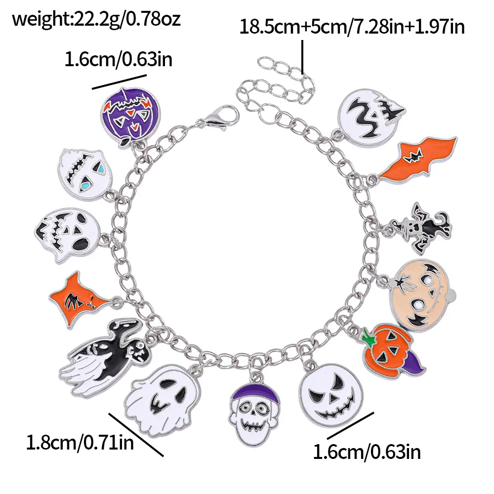 The Nightmare Before Christmas Bracelets for Women, Jack Skellington Sally, Jewelry Charms, Trend, Accessories