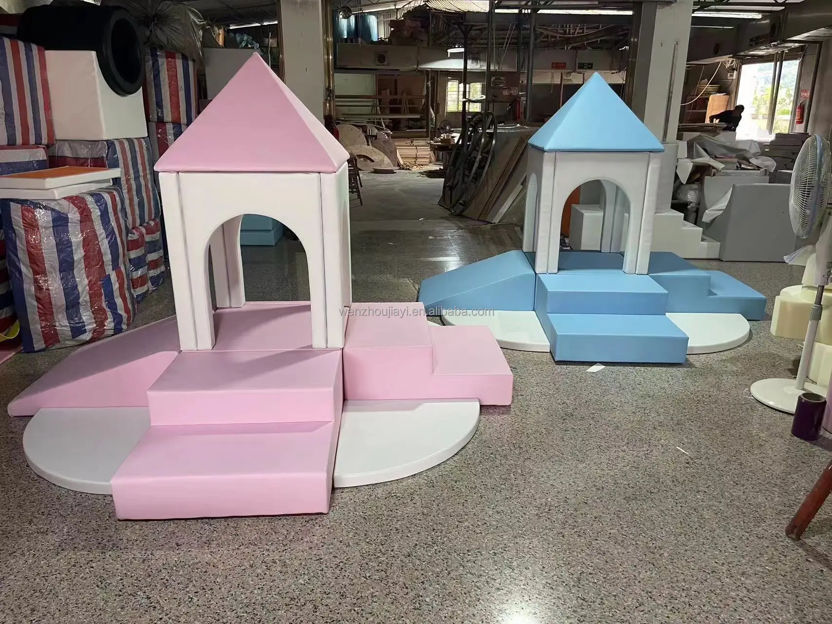 Zestaw dywanów do zabawy 5 w 1 dla maluchów, wygodna mata do zabawy z pianki EVA do użytku w centrach handlowych