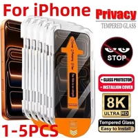 1-5PCS Oleophobic Coating Dust Free Easy Installation Privacy Screen Protector For iPhone 16 15 14 13 12 11 17ProMax XR 16 Plus