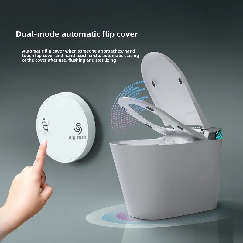 Smart Toilet Seat Voice Control Automatic Waterless Pressure Free Home Bidet