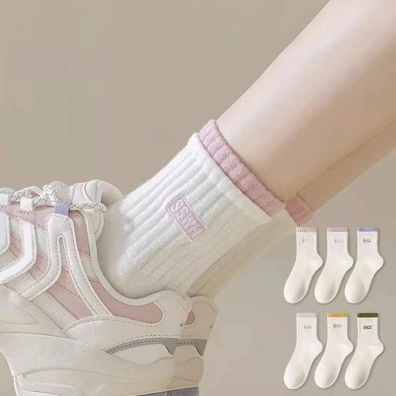 1Pair Socks Warm Comfortable Thickened Socks Soft Ladies Socks Warm Socks Winter Stockings