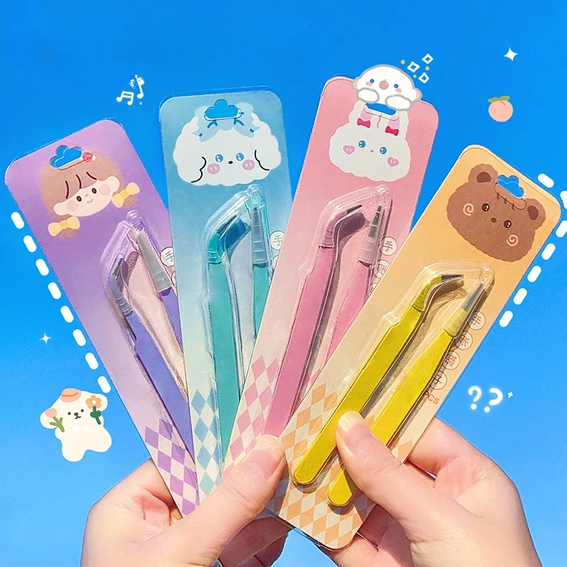 DIY Tape Stickers Gadget Multi-tool Tweezers Kawaii Cute Creative Stationery Tweezers Hand Account scrapbooking supplies