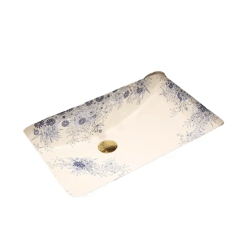 

Art ceramic under-counter basin hand washing recessed laundry pool balcony size sink washbasin