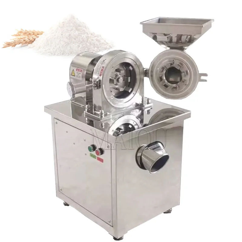 Electric Grain Grinder 50KG 3000W Commercial Grinding Machine for Dry Grain Soybean Corn Spice Herb Coffee Bean Wheat