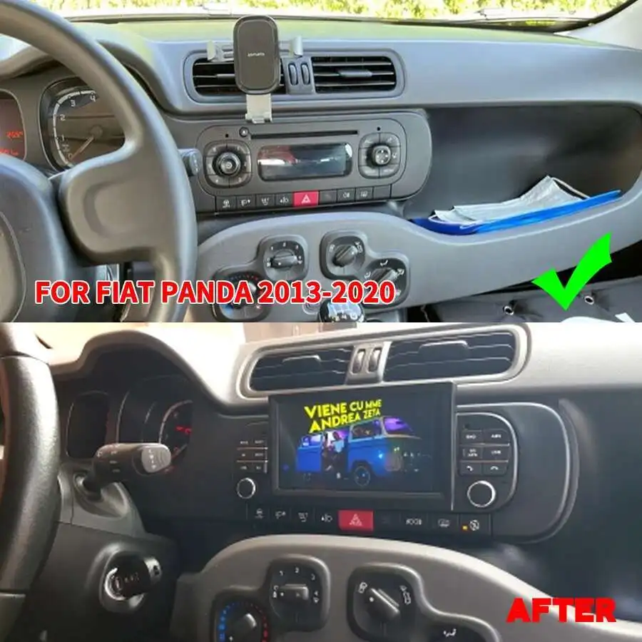 Android 15 CAR DVD Player For FIAT PANDA 2013-2020 Android Screen 2din Raido Stereo AutoAudio GPS Navigation Carplay