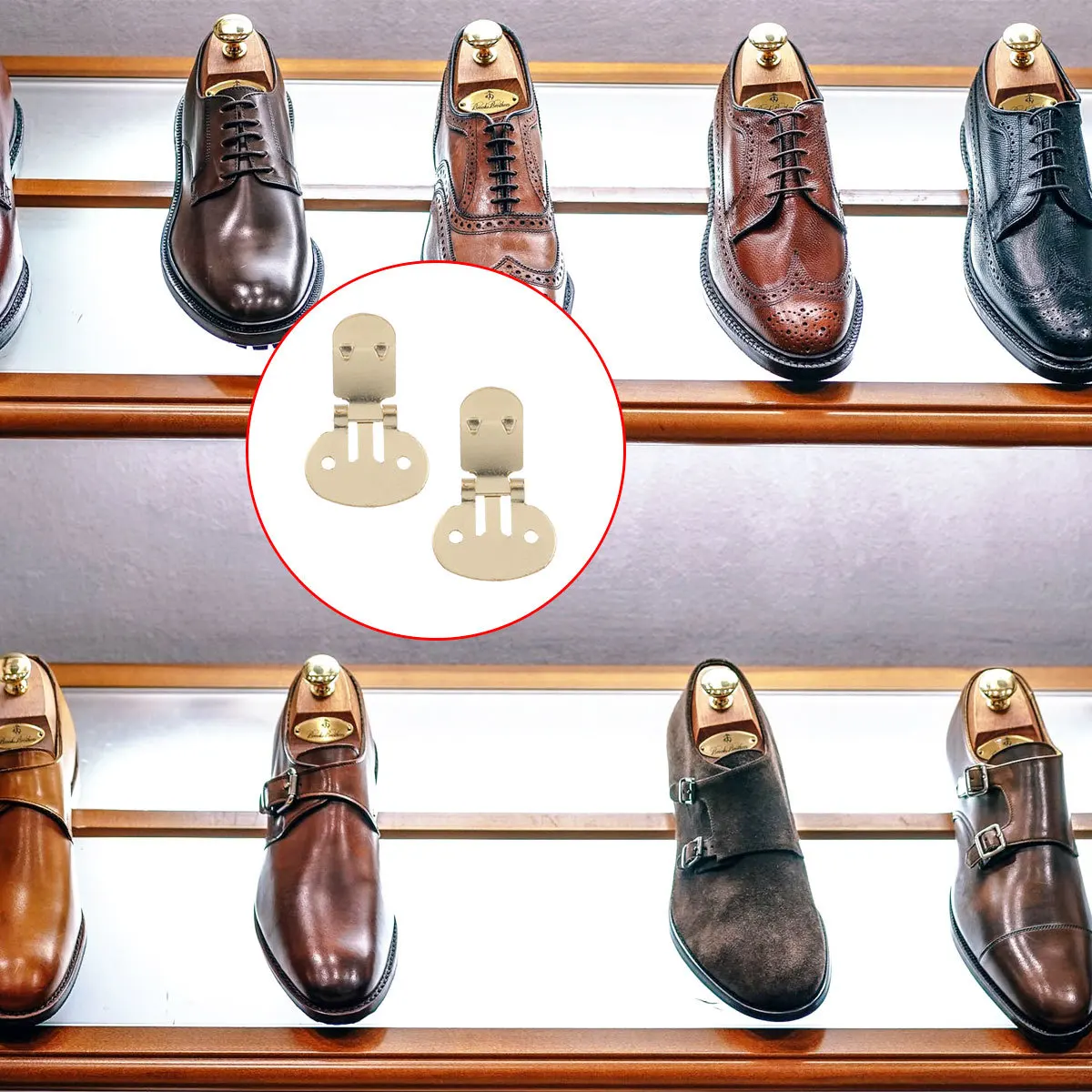 

26pcs Supplies Diy Blank Clips Large Flat Blank Golden Metal Diy Shoe Clips For Craft Decoration Shoe Supplies