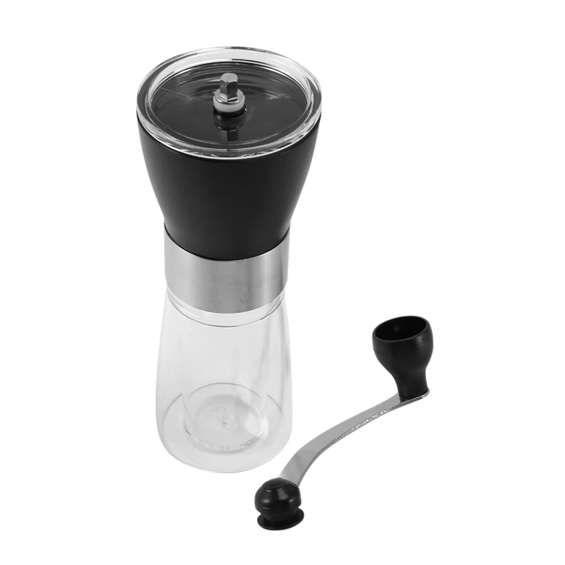 Manual Coffee Grinders Ceramic Burr Grinder Hand Coffee Grinder , Portable Steel Coffee Grinder For Coffee Shop