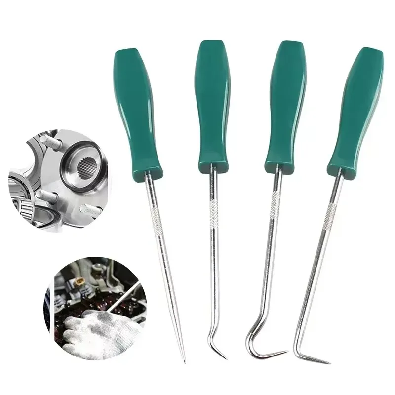 

1/4PCS New 165mm Car Auto Vehicle Oil Seal Screwdrivers Set O-Ring Seal Gasket Puller Remover Pick Hooks Repair Tools for Car