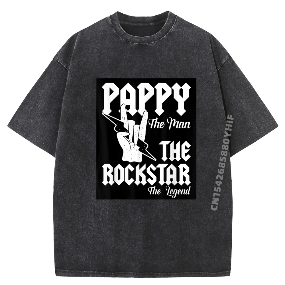 

Последняя футболка с принтом Pappy The Man The Rockstar The Legend Camisetas Графическая футболка Мужские потертые топы и футболки в стиле ретро