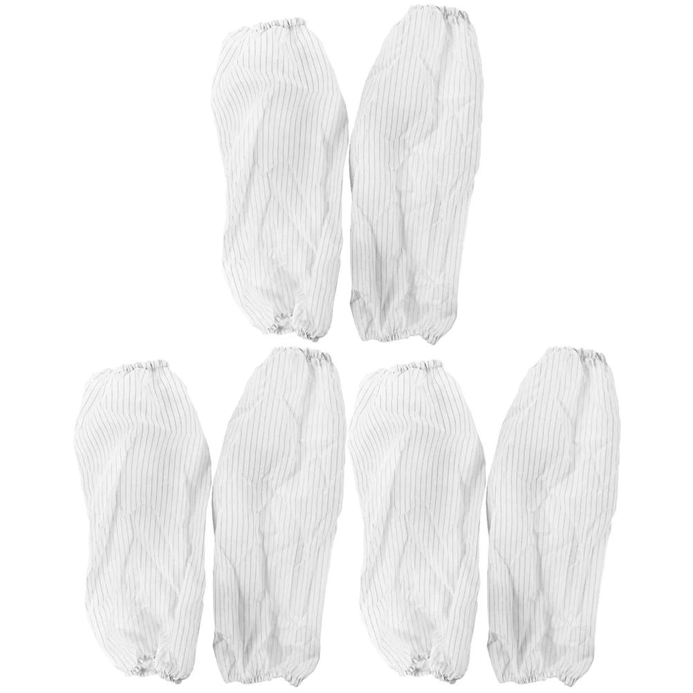 

3Pairs Anti-Static Arm Sleeves Disposable Waterproof Oilproof Oversleeves Elastic Household Kitchen Cleaning Arm Protector
