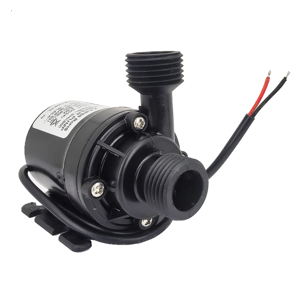 Water Pump 12v High Pressure Ultra Quiet Solar DC 24V Lift 5M 800L/H Brushless Motor Submersible Water Pumps Quick Break Joint