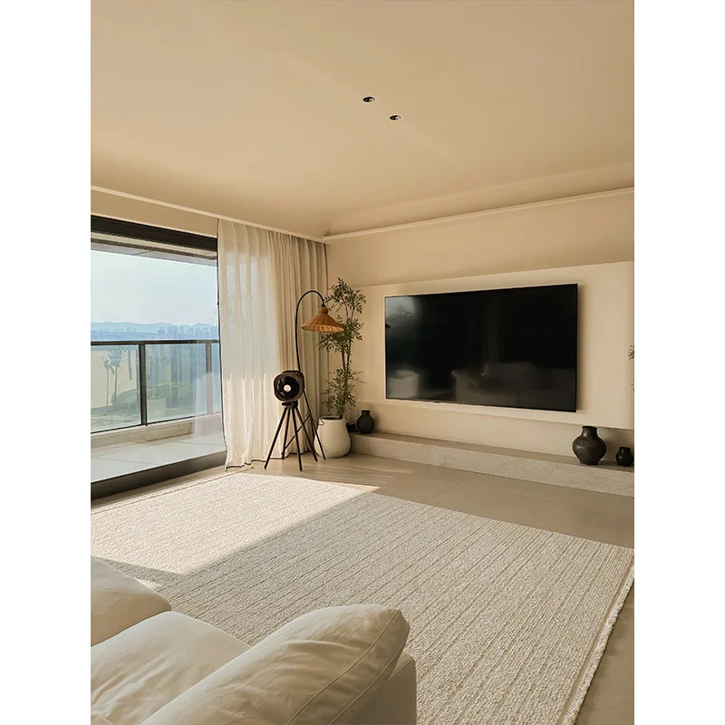 

Turkish light luxury high-end glue-free carpet living room wabi-sabi high-end bedroom