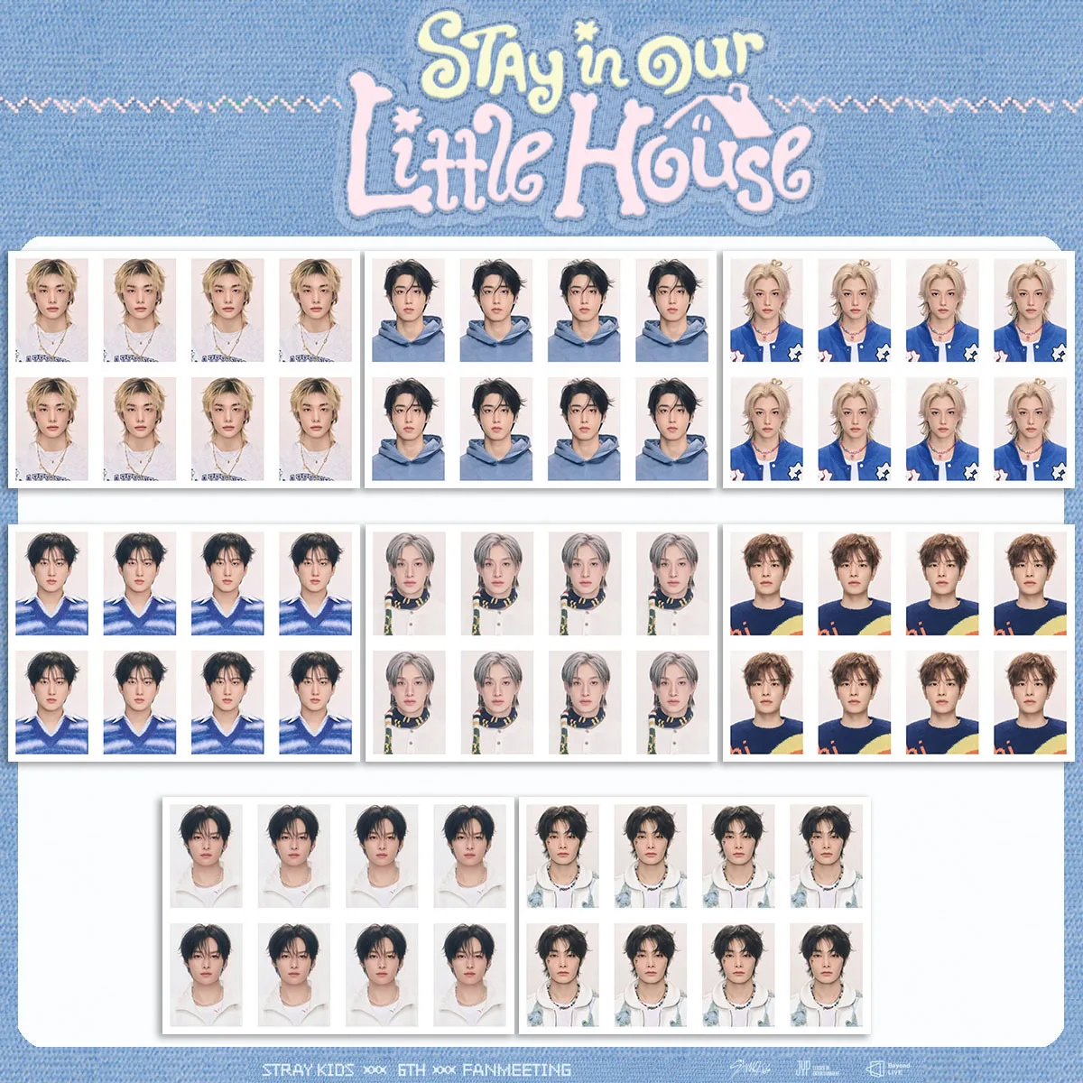 Kpop Stray Kids Nuevo 2026《STAY in Our Little House》SKZOO 6th Fan Meeting FM Special FELIX Tarjeta de Foto de un Pulgada con Foto de Identificación Regalo