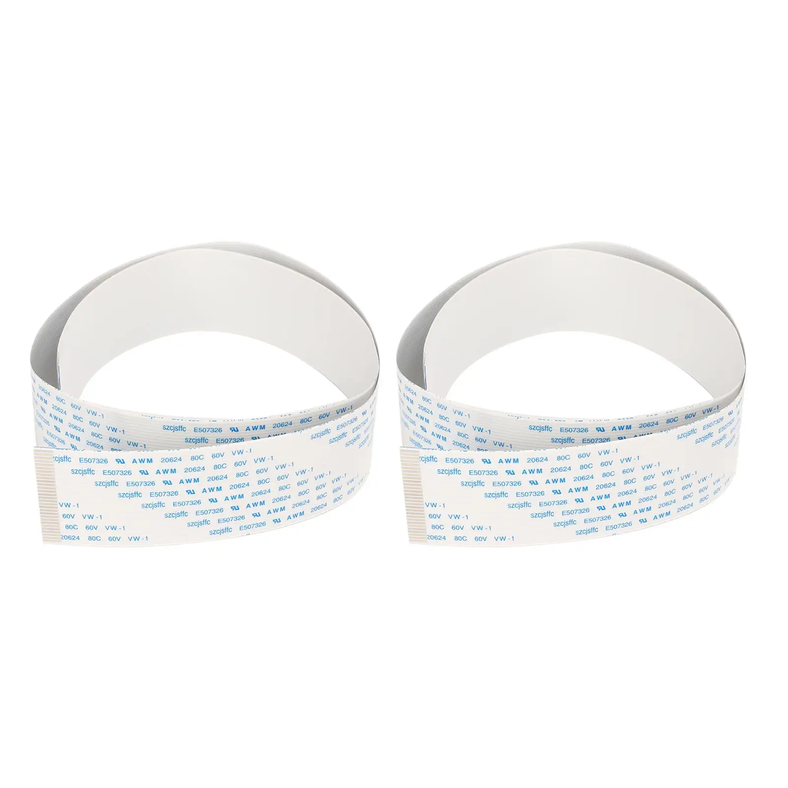 

Гибкий плоский кабель для передачи данных, мягкий ленточный кабель FFC для быстрой передачи данных, набор из 2 шт.