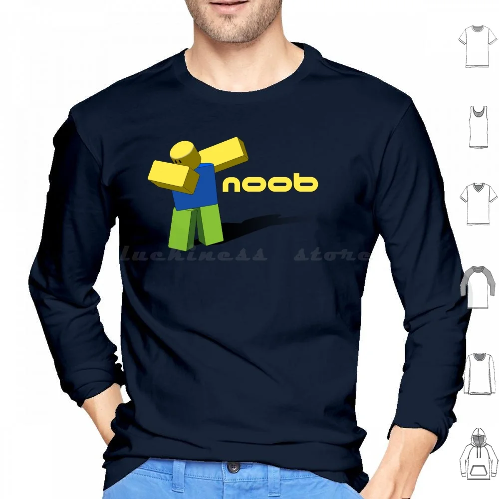 Noob Dab Hoodies Long Sleeve Noob Pants Noob Template Noob Classic Noob Blue No…