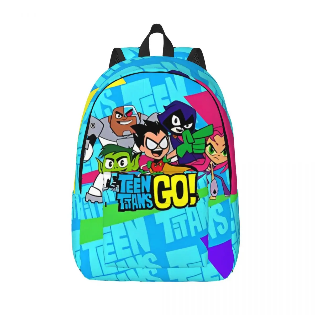 Teen Titans Go Team for Teens Student School Book Bags Daypack Middle High College Hiking