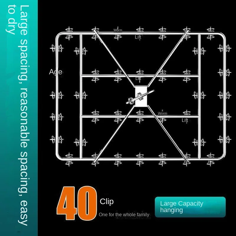 스테인레스 스틸 행어 클립 모델 의류 행어 건조 양말, 인공 양말 랙, 가정용 행어 다기능 방풍