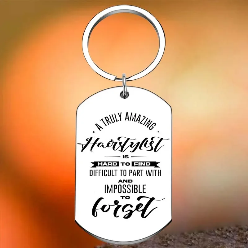 

Hot A Truly Amazing Hairstylist Is Hard To Find Key Chain Ring Hair Stylist keychains pendant Cosmetologist Appreciation Gift