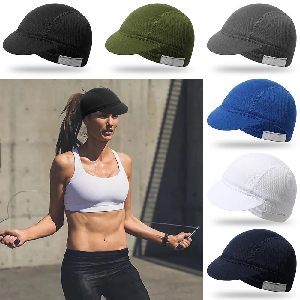 Protection Portable Dustproof Solid Color Bicycle Riding Cap Cycling Hat Mesh Fabrics Summer Elastic