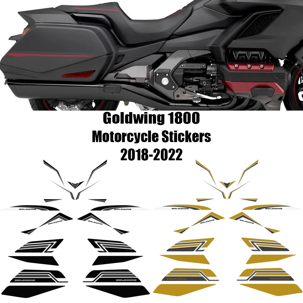 

For Honda Goldwing GL1800 Motorcycle Sticker Trunk Sticker Goldwing 1800 Luggage stickers Anti Scratch GOLDWING1800 2018-2022