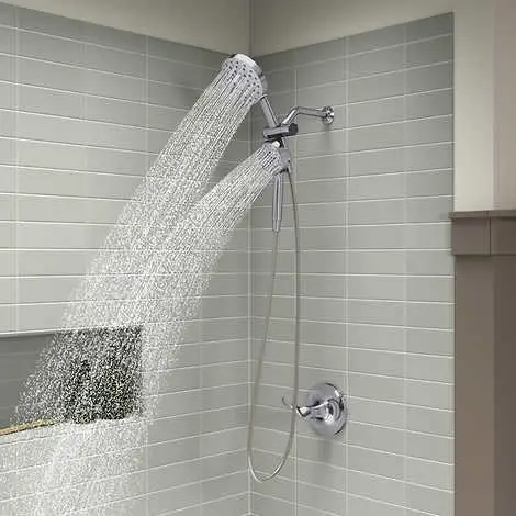 

3-in-1 Multifunction Shower Head with PowerSweep, Massage Spray, ScratchShield, Chrome