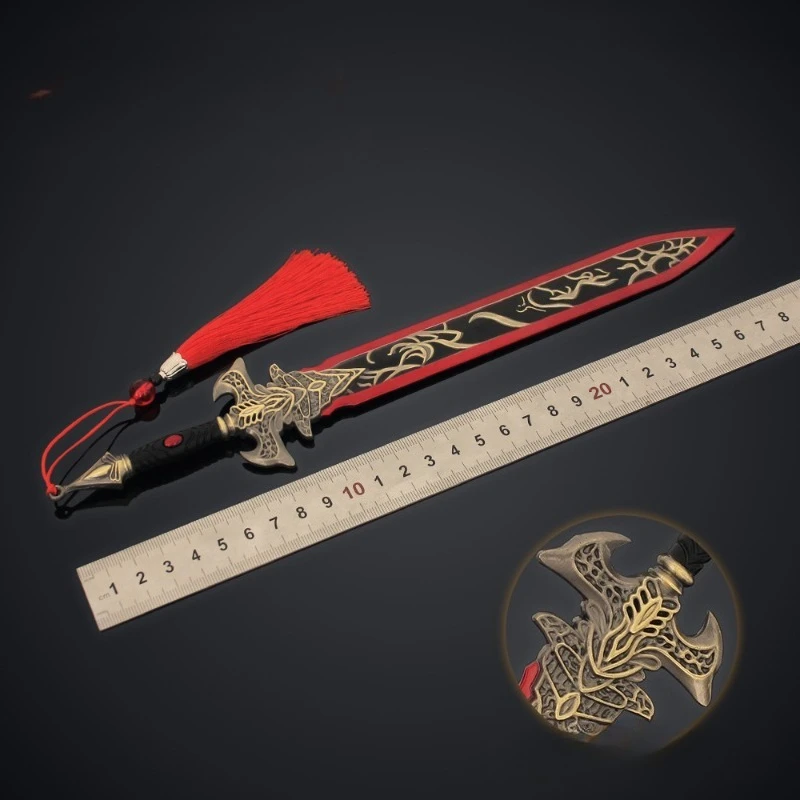 29 センチメートル/11.42 インチ神々の創造 12 神剣周辺機器武器モデル古代剣合金コレクション小道具装飾玩具ギフト