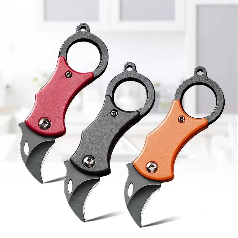 سكين جيب صغير للتخييم قابل للطي مجلد أدوات مصغرة مجموعة سكين جيب المفاتيح قلادة سكين أداة متعددة #1