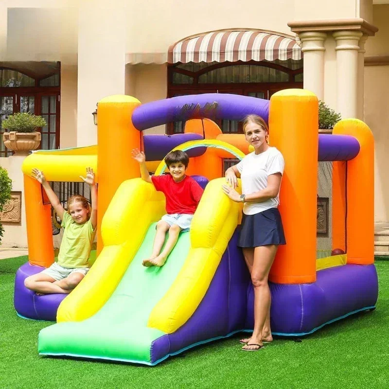 Bounce House with Blower, Inflatable Bouncy for Kids  Toddler Slide Indoor Outdoor, Backyard or , Cast