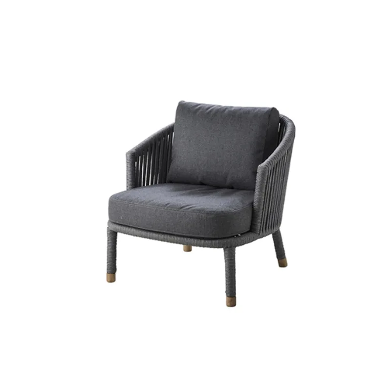 الشمال في الهواء الطلق الترفيه أريكة الروطان الأثاث فيلا في الهواء الطلق الحديثة بسيطة فناء شرفة كرسي الروطان طاولة القهوة مزيج #6