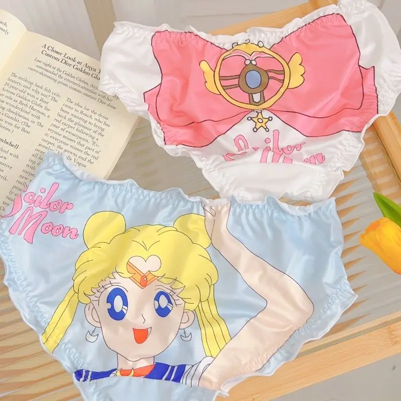 Sailor Moon cute two-dimensional summer milk silk butt-covering anime pure lust style refreshing soft female briefs holiday gift