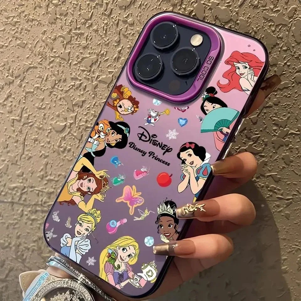 Cute Disney Princess Evils Queens Phone Case for OPPO Reno 6 6Pro 7 7Pro 7Z 8T 10Pro Plus 5G Matte Shockproof Back Cover