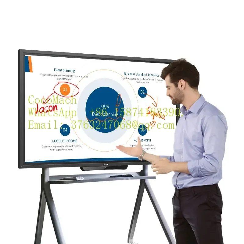IQBoard 65 75 86 Inch Smart Touch Screen Interactive Board Display Interactive Whiteboard for Classroom Meeting Room