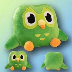 20cm Lovely Duolingo The Green Owl Cartoon Anime Plush Toy Soft Stuffed Animal Plushie Dolls Children Birthday Gift