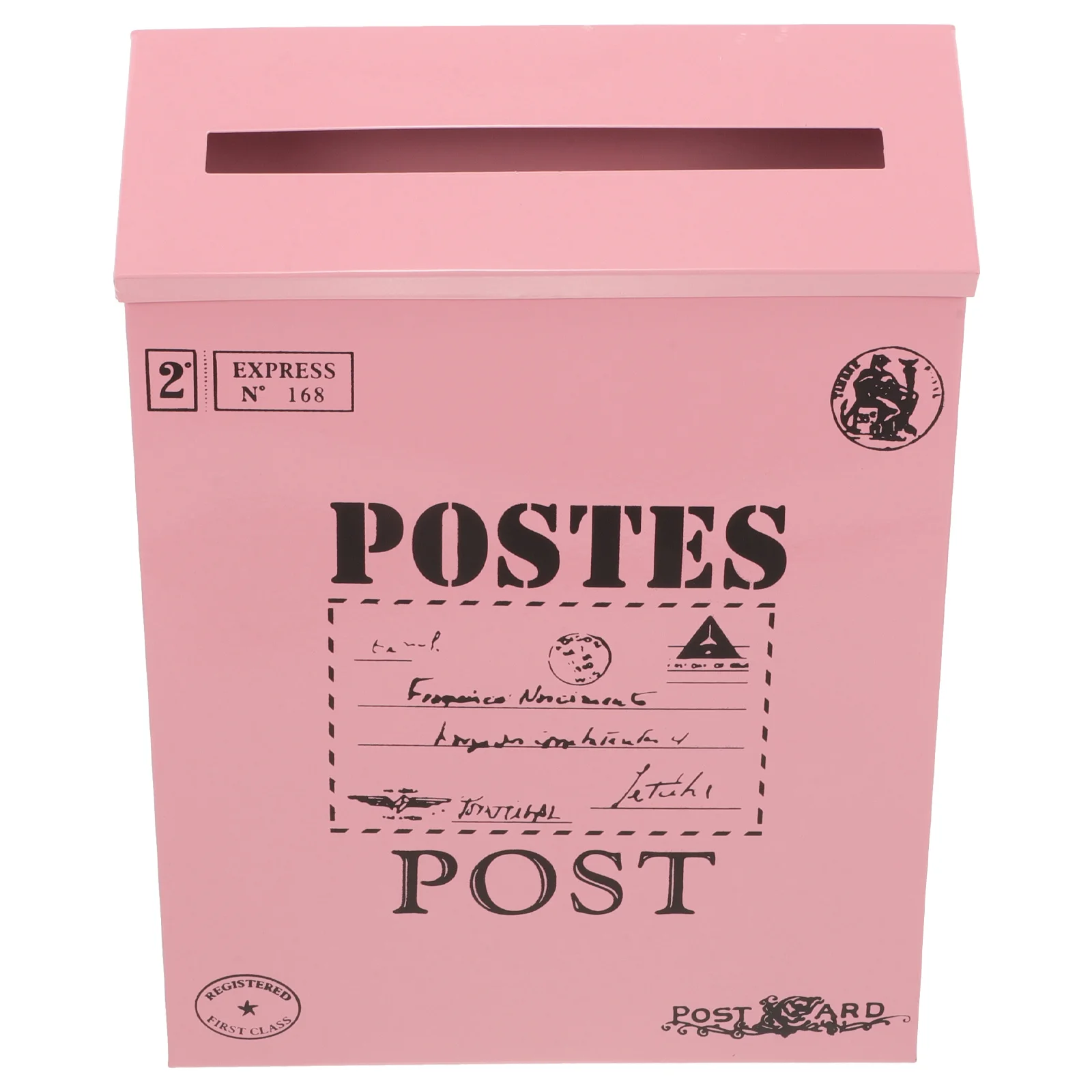 صندوق بريد متين على الحائط من الحديد العتيق، تصميم بسيط، سهل التركيب للعائلات، صندوق استراحة المؤسسات والشركات #5