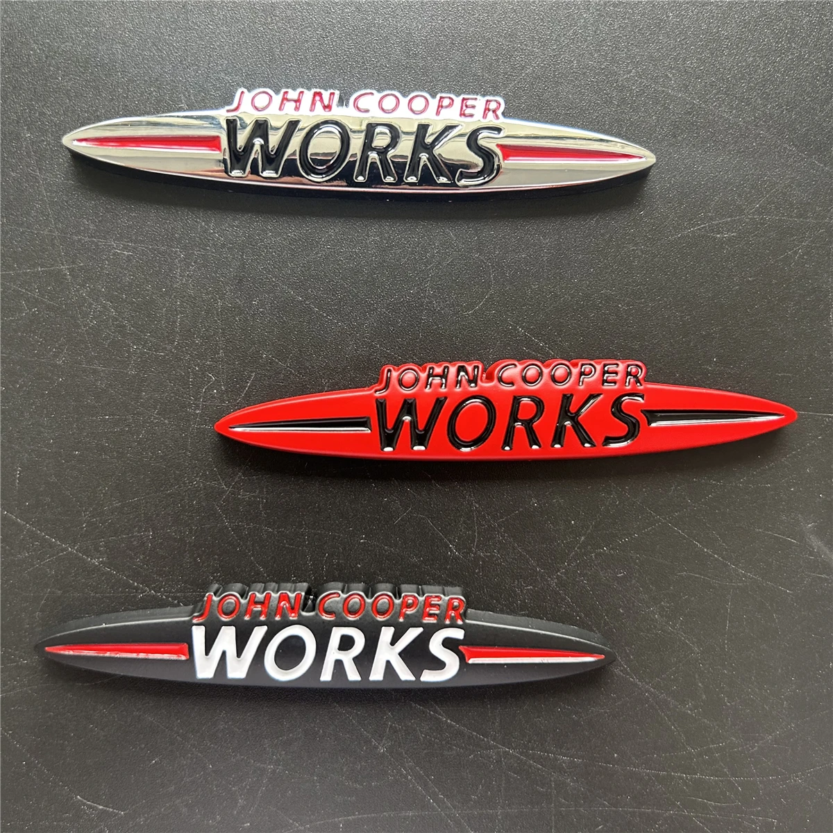 3d Metal Logo John Cooper Works Embelm Car Grill Badge Trunk Sticker for Mini R60 F56 R56 F54 F57 R70 JCW F60 F55 Accessories