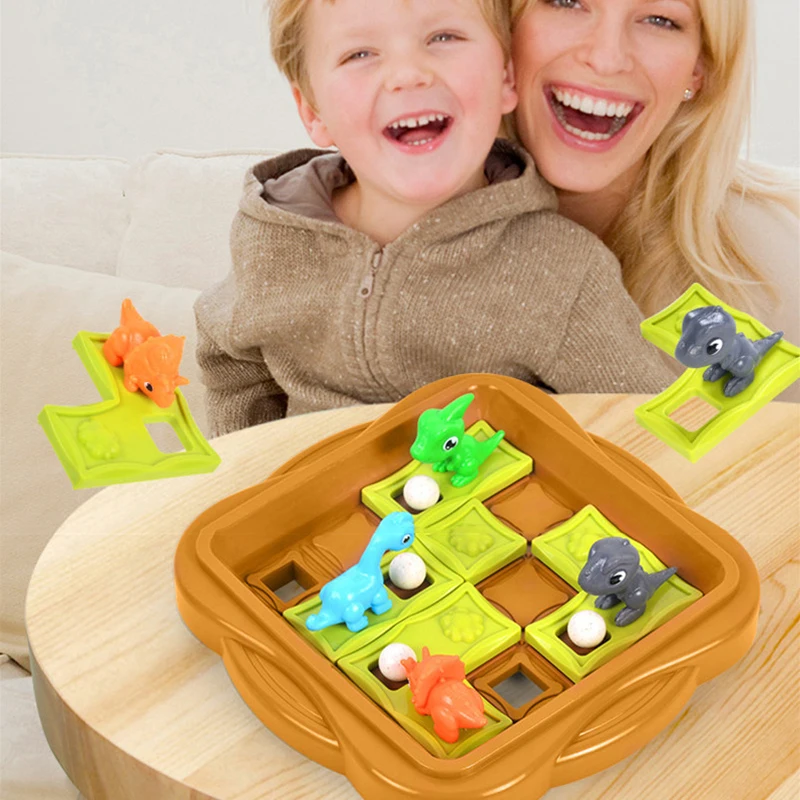 Montessori Strategiespel Dinosaurus Avontuur Doolhof Puzzel Speelgoed Glijdende bal Uitdagingsspel Denken Logica Trein Educatief speelgoed voor kinderen