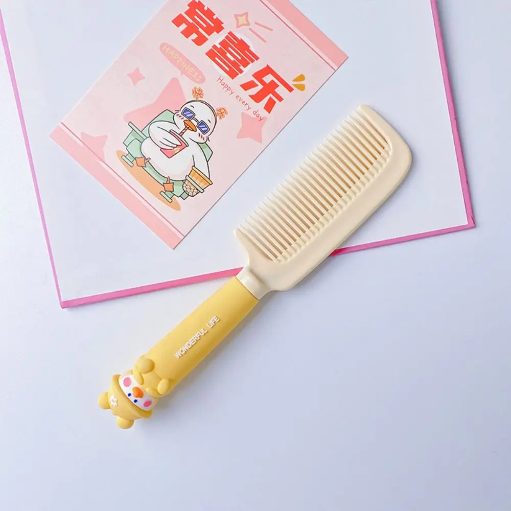 Portable Cute Hairdressing Comb Cartoon Anti-static Massage Comb Girl Heart Untangling Straight Hair Comb Girls