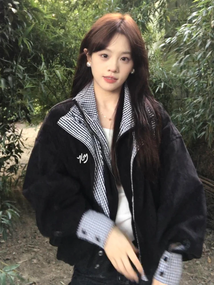 

Уникальный красивый комплект ранней осени, новинка 2023 года, свободная корейская юбка Lazy Sle, комплект из двух предметов, длинное волокно из полиэфирного волокна