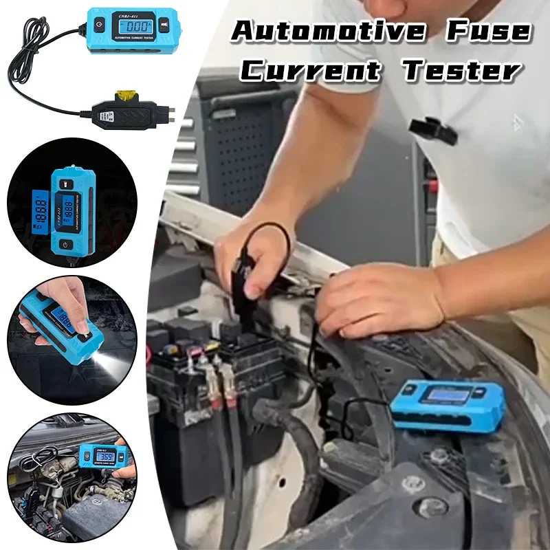 Automotive Circuit Tester Fuse Leakage Current Detector High Precision Digital Dark Current Diagnostic Tool for Car Truck