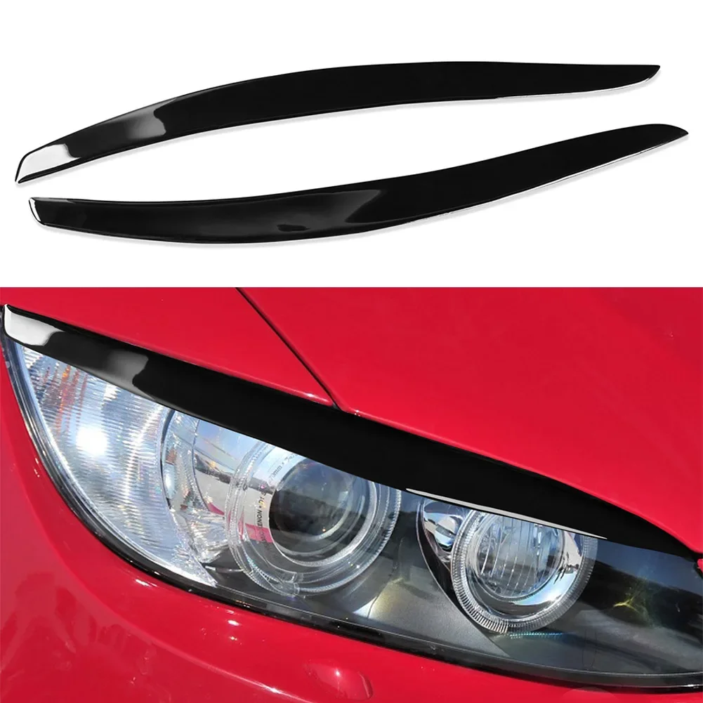 

2Pcs Car Headlight Eyelid Eyebrow Cover For BMW 3 Series E92 E93 For Coupe 2-Door 2006-2013 Car Headlight Eyelids Eyebrow Trim