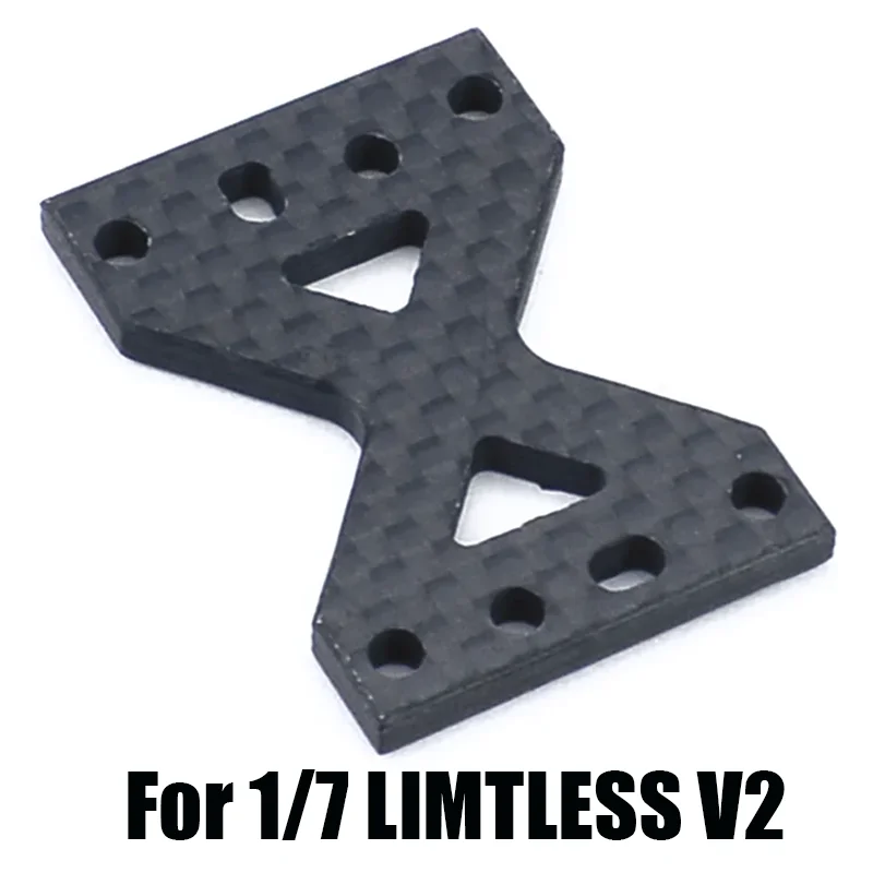 Simulation Carbon Fiber Center Diff Cover Plate Speed Bash Roller Drift for 1/7 ARRMA LIMITLESS F1 V2 RC Car