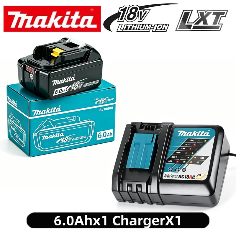 Makita 18V Battery 6AH BL1860 Power Tool Lithium ion Makita DDF487 BL1850B BL1860B electric tool battery image 3