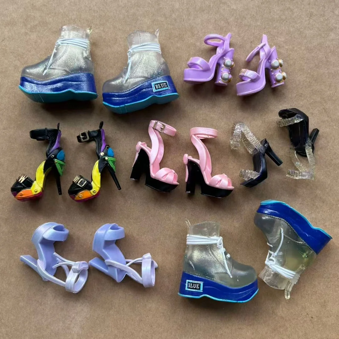 Rainbow Doll Sandals Original 1/6 Female Doll Shoes Parts Accessories for Creative Playtime