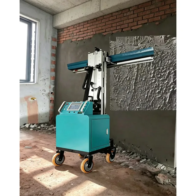 Customized Fully Automatic Wall Coating Robot Wall Plastering Machine, Mortar Rendering & Leveling Equipment for Putty Finishing