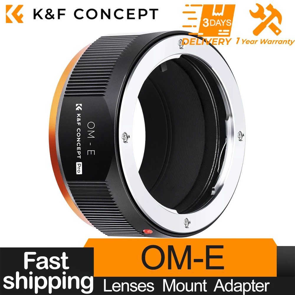 K&F Concept OM to NEX Lens Adapter for Olympus OM Mount Lens to Sony NEX E Mount Cameras for Sony Alpha α7 α7R α7S α7 II α7R II