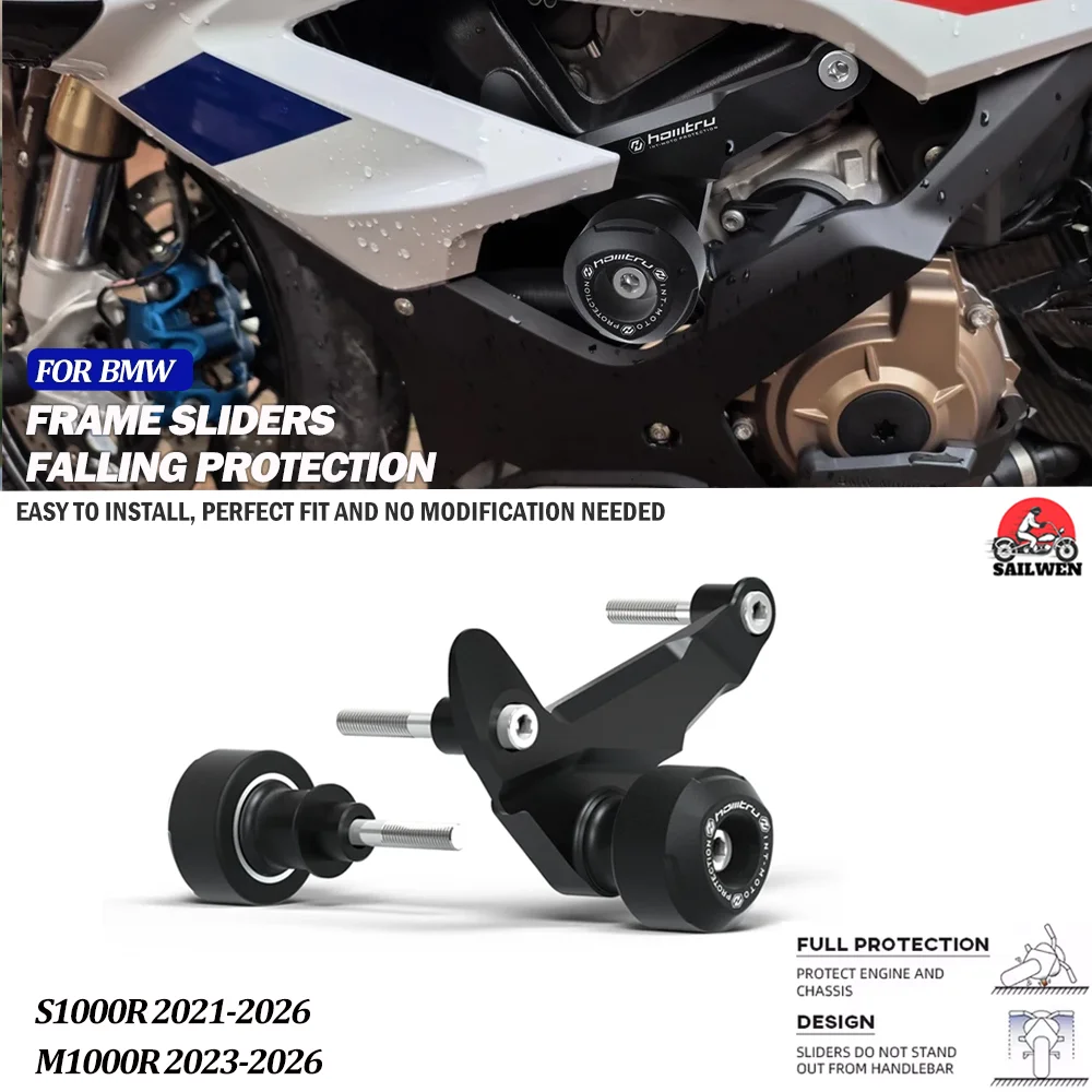 

FOR S1000RR 2019-2026 / M1000RR 2019-2026 BMW Motorcycle Falling Protection Frame Slider