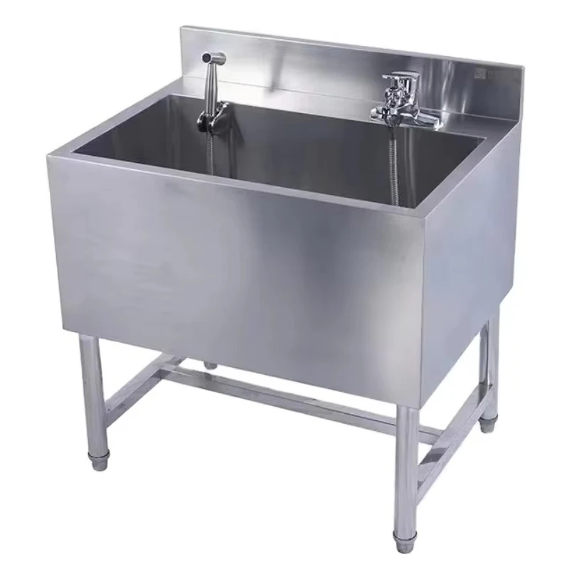 

Veterinary Hospital New High Quality Professional Large Space Equipped With High Pressure Water Gun Dish Sinks Washing Sink