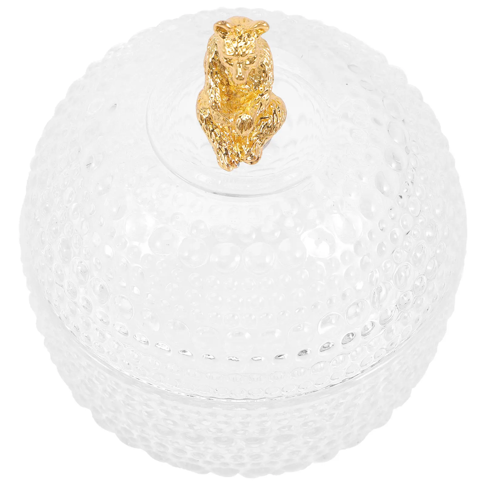 

Стеклянная банка для украшений, очаровательной формы, с широким горлышком и крышкой, контейнер для хранения, подставка для украшений в спальне, прозрачный контейнер для конфет