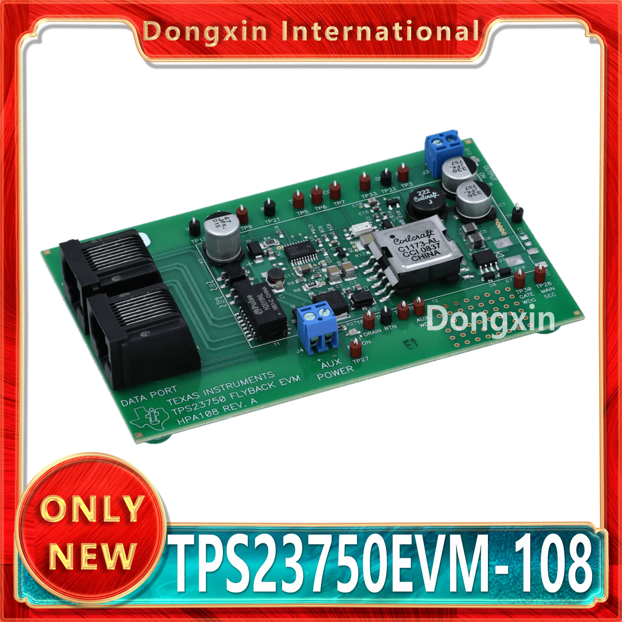 TI original genuine product TPS23750EVM-108 TPS23750 Evaluation Module Flyback implements an IEEE 802.3af-compliant class-3 powe