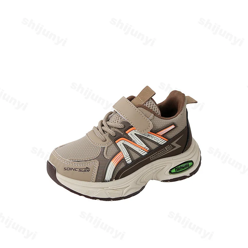 أحذية رياضية غير رسمية للأطفال شبكية قابلة للتنفس ونعل سميك ونعل سميك لخريف 2025 أحذية رياضية مكتنزة مريحة متعددة الاستخدامات